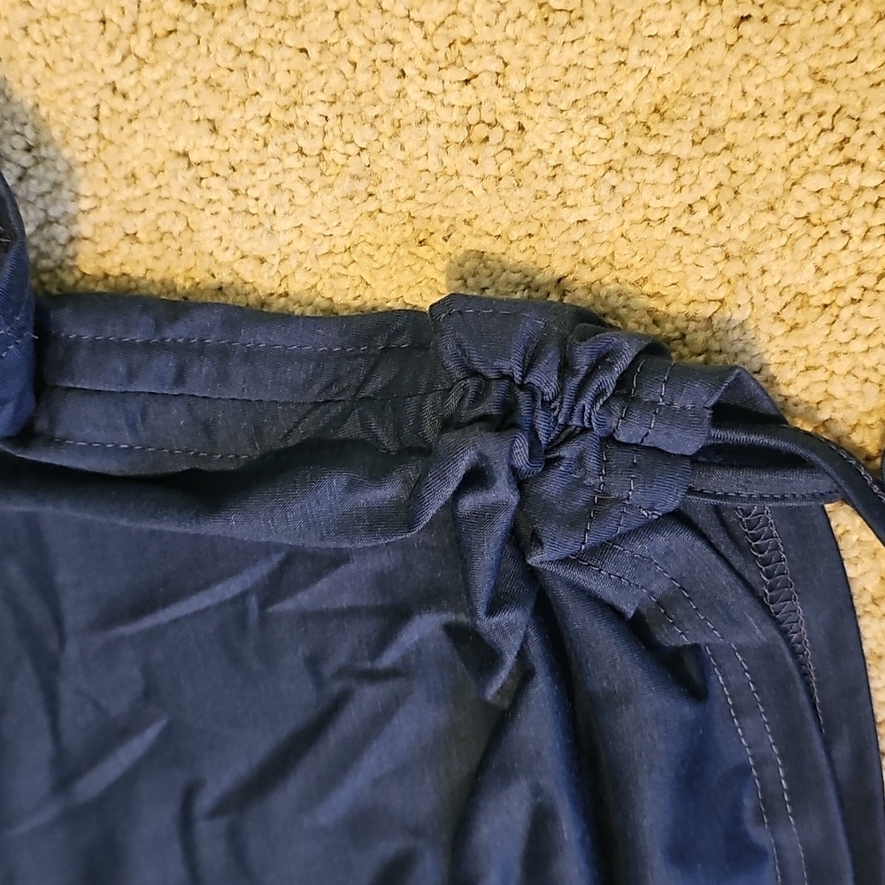 Navy Blue Drawstring Top - Picture 3 of 4
